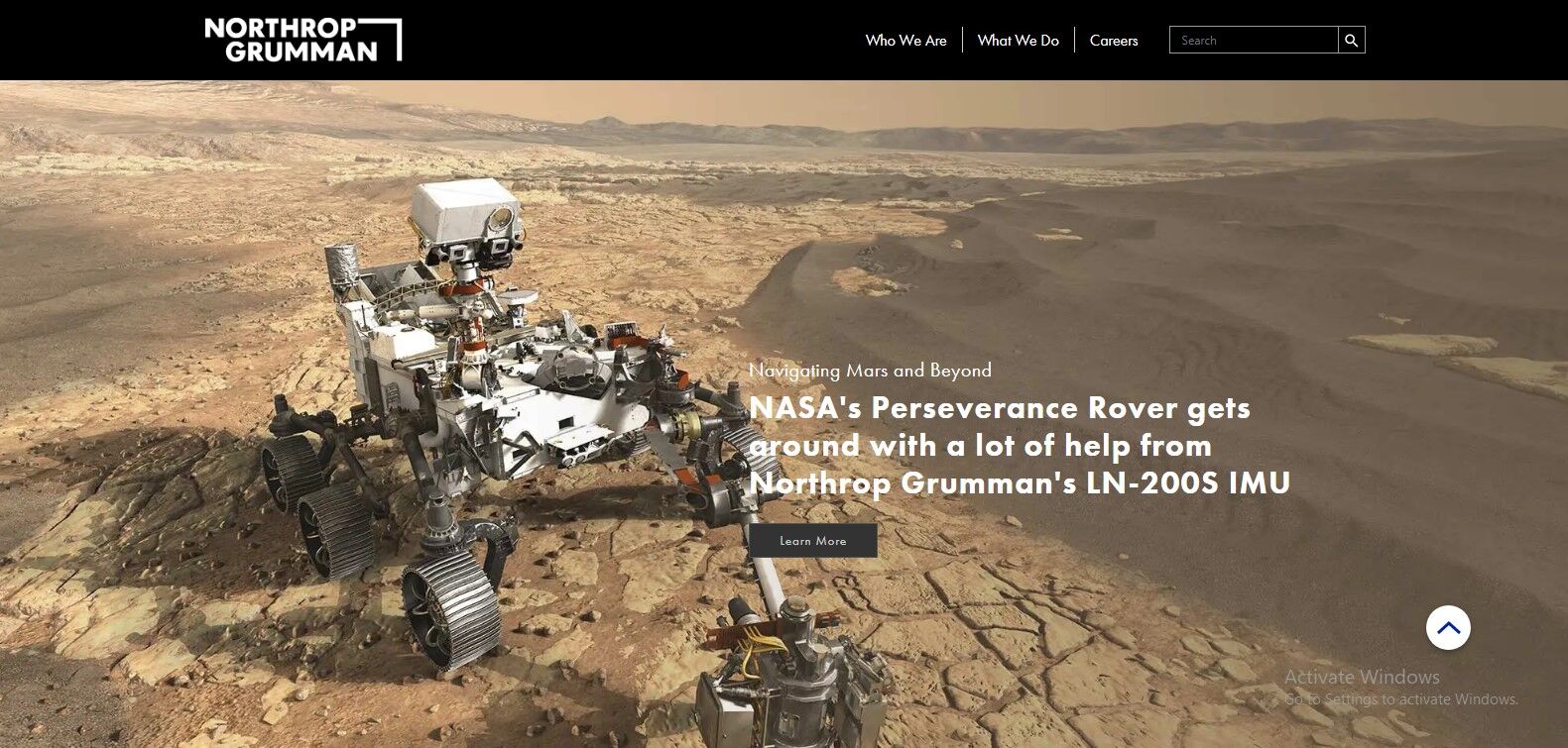 Northrop Grumman Government contractor website