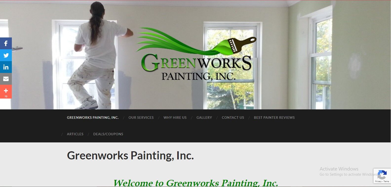 paint contractor websites greenworkspainting.com